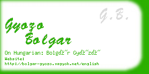 gyozo bolgar business card